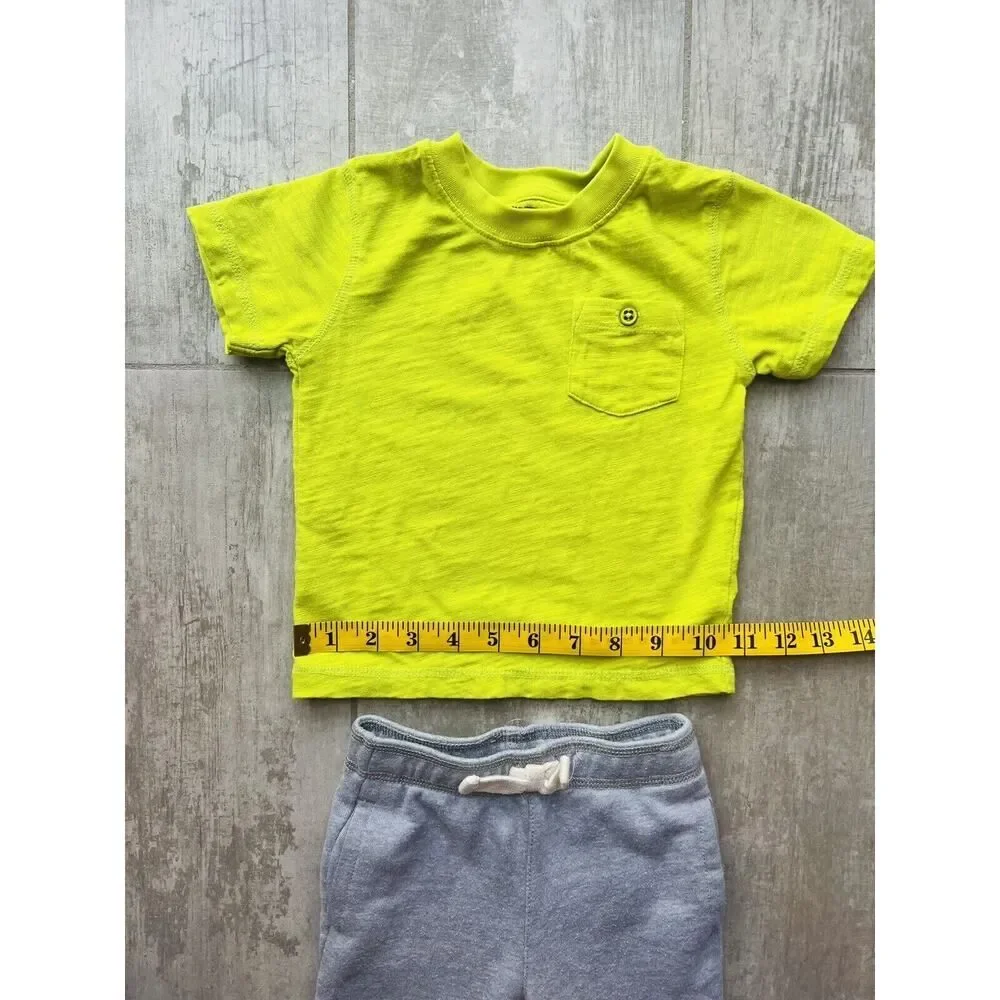 GYMBOREE Baby Toddler Boys 2 Piece Outfit Set Casual T-Shirt Jogger Pants 12-18